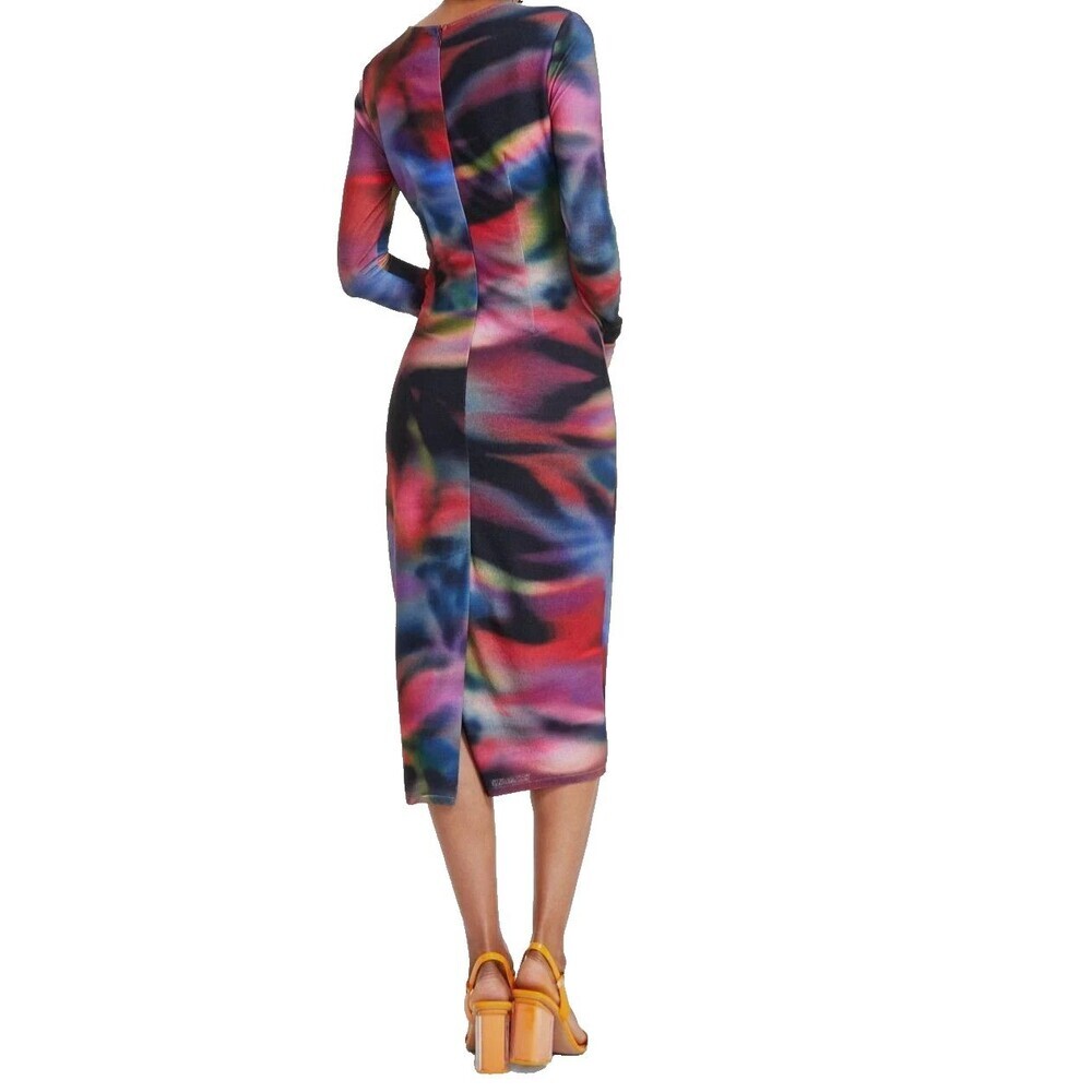 Vince Camuto Women's Colorful Chic Printed Long-Sleeve Bodycon Dress Multi 8 - Picture 2 of 12